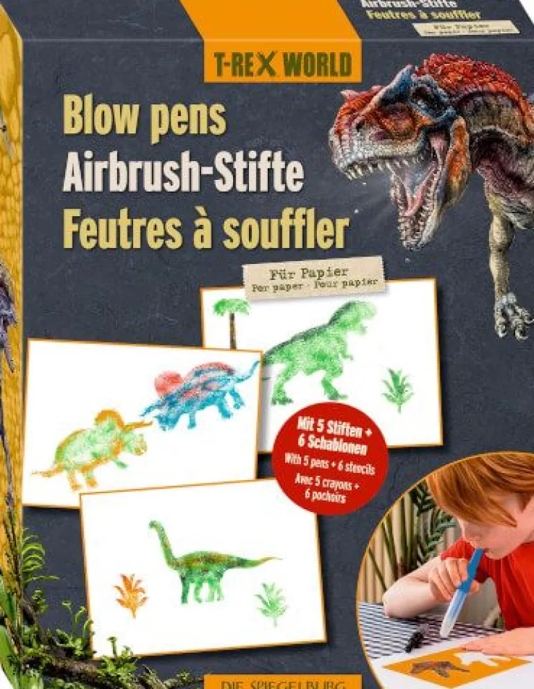 Airbrush-Stifte für Papier - T-Rex World | Teddy Toys Kinderwelt