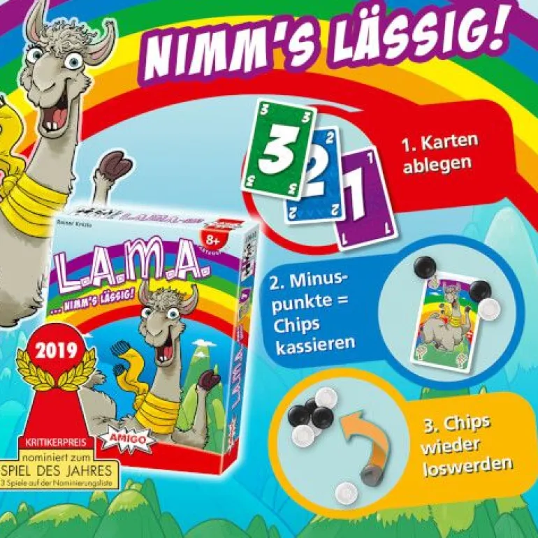 AMIGO 01907 L.A.M.A. Nimm's lässig! | Teddy Toys Kinderwelt