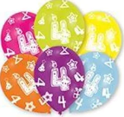 amscan® - 6 Latexballons rundum bedruckt 4, 27,5 cm | Teddy Toys Kinderwelt