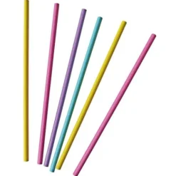 amscan® - 30 Trinkhalme Neon Papier, 19,7 cm, sortiert | Teddy Toys Kinderwelt