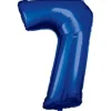 amscan® - Folienballon Große Zahl 7 Blau, 58 x 88 cm | Teddy Toys Kinderwelt