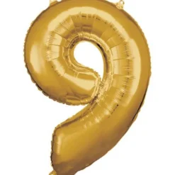amscan® - Folienballon Große Zahl 9 Gold, 63 x 86 cm | Teddy Toys Kinderwelt