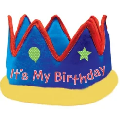 amscan® - Krone It's My Birthday Stoff | Teddy Toys Kinderwelt