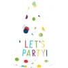 amscan® Confetti Birthday - 8 Partyhütchen Papier, Höhe 16 cm | Teddy Toys Kinderwelt
