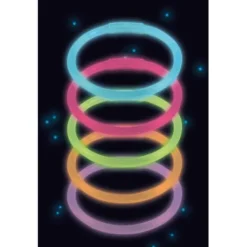 amscan® Party Basics - 25 Knicklicht-Armbänder, farblich sortiert 20 cm | Teddy Toys Kinderwelt