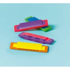 amscan® Party Basics - 12 Mundharmonikas, farblich sortiert | Teddy Toys Kinderwelt