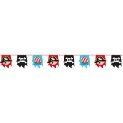 amscan® Pirat - Wimpelkette, 400x16 cm | Teddy Toys Kinderwelt