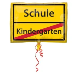 amscan® Schulanfang Schild - Junior Shape Folienballon, 43 x 30 cm | Teddy Toys Kinderwelt