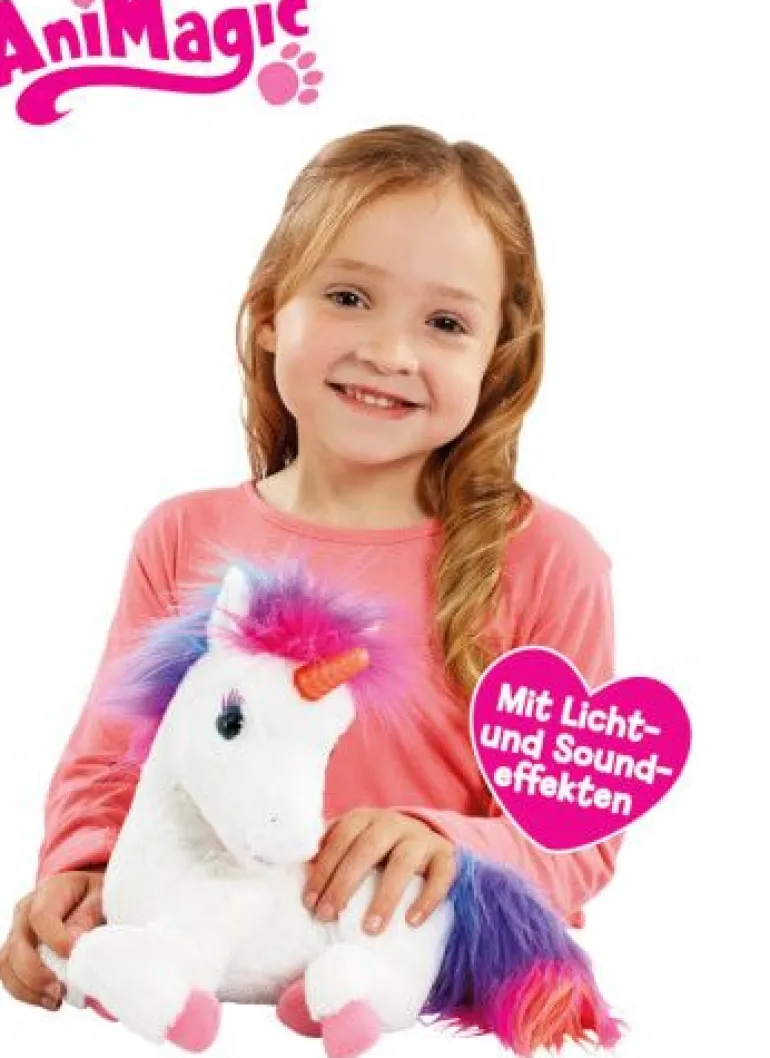 Animagic Einhorn Rainbow aus Plüsch, ca. 24 cm groß | Teddy Toys Kinderwelt