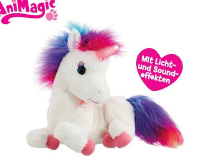 Animagic Einhorn Rainbow aus Plüsch, ca. 24 cm groß | Teddy Toys Kinderwelt