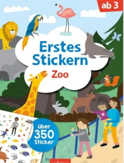 ars Edition - Erstes Stickern Zoo | Teddy Toys Kinderwelt
