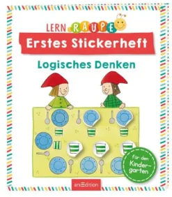 ars Edition - Lernraupe, Erstes Stickerheft Logisches Denken | Teddy Toys Kinderwelt