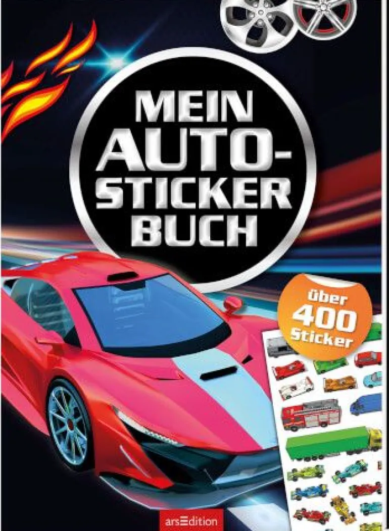 ars Edition - Mein Auto-Stickerbuch | Teddy Toys Kinderwelt