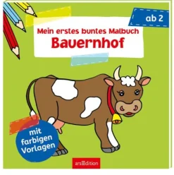 ars Edition - Mein erstes buntes Malbuch Bauernhof | Teddy Toys Kinderwelt