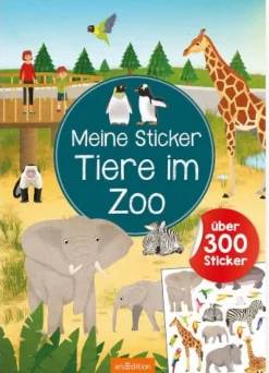ars Edition - Meine Sticker Tiere im Zoo | Teddy Toys Kinderwelt
