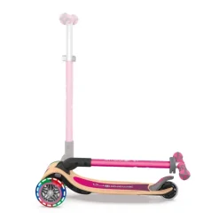Authentic Globber - Primo Foldalble Holzdeck mit Leuchtrollen, pink | Teddy Toys Kinderwelt