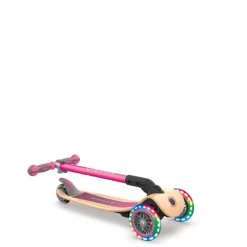 Authentic Globber - Primo Foldalble Holzdeck mit Leuchtrollen, pink | Teddy Toys Kinderwelt