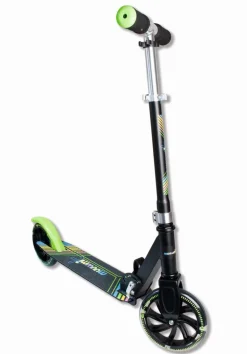 Authentic Muuwmi - Alu Scooter 180 mm, Neon mit Leuchtrollen | Teddy Toys Kinderwelt