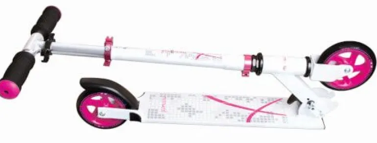 Authentic Muuwmi - Alu Scooter 125 mm, weiß/pink | Teddy Toys Kinderwelt