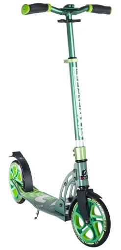 Authentic SixDegrees - Alu Scooter 205mm, Grün | Teddy Toys Kinderwelt