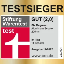 Authentic SixDegrees - Alu Scooter 205 mm, Blau | Teddy Toys Kinderwelt
