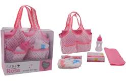 Baby Rose - Wickeltasche, 6 teilig | Teddy Toys Kinderwelt