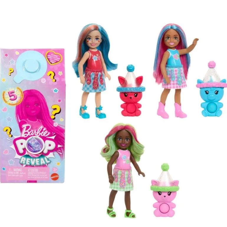 Barbie Chelsea Pop Reveal Shakes-Serie Puppe mit Duft und Farbwec | Teddy Toys Kinderwelt