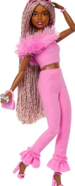 Barbie Deluxe Style-Puppe Nr. 4 mit weichem rosafarbenem Jumpsuit | Teddy Toys Kinderwelt