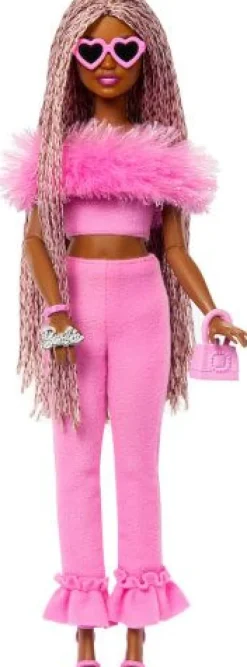 Barbie Deluxe Style-Puppe Nr. 4 mit weichem rosafarbenem Jumpsuit | Teddy Toys Kinderwelt