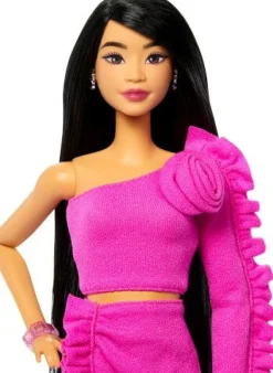 Barbie Deluxe Style-Puppe Nr. 2 mit pinkfarbenem Barbiecore-Obert | Teddy Toys Kinderwelt