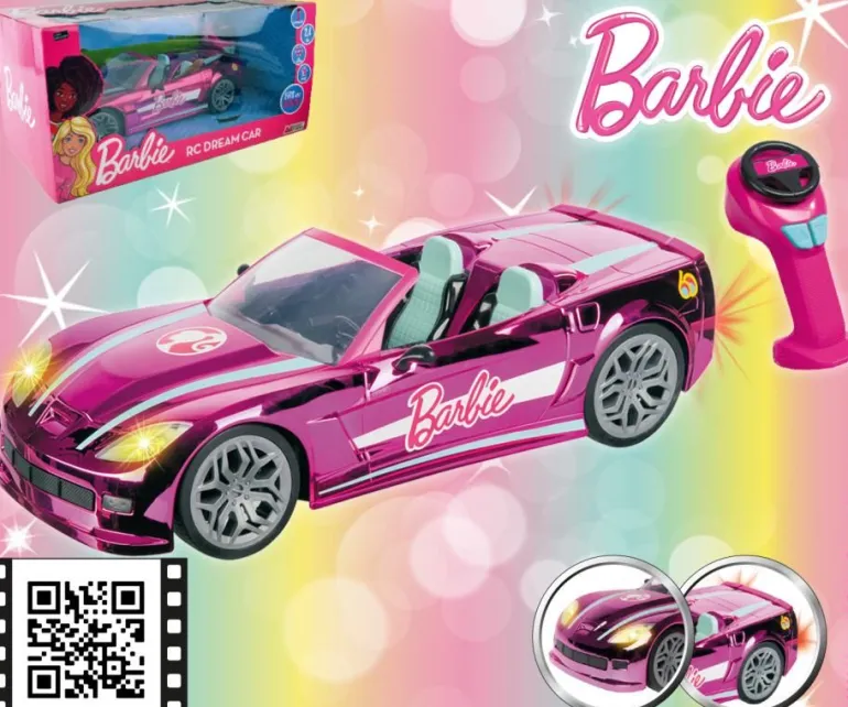 Barbie RC Dream Car, 2,4 GHz, 40 cm, volle Lenk-, Fahrfunk- tion, | Teddy Toys Kinderwelt
