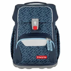 BASIS Schulranzen-Set „Blue Lines, 4-teilig | Teddy Toys Kinderwelt