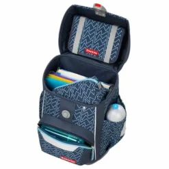 BASIS Schulranzen-Set „Blue Lines, 4-teilig | Teddy Toys Kinderwelt