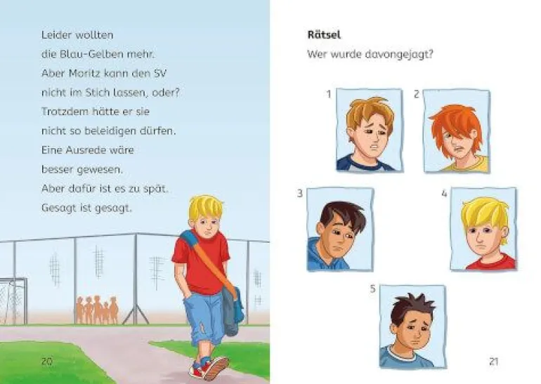 Bücherhelden 1.Kl. Teufelskicker Moritz macht das Spiel | Teddy Toys Kinderwelt