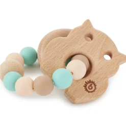 BIECO - Silikon Holz Beißer Eule | Teddy Toys Kinderwelt