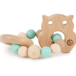BIECO - Silikon Holz Beißer Eule | Teddy Toys Kinderwelt