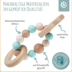 BIECO - Silikon Holz Beißer Eule | Teddy Toys Kinderwelt