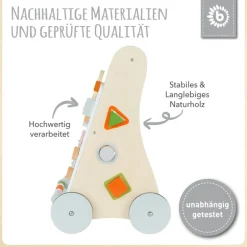 BIECO Activity - Lauflernwagen Holz | Teddy Toys Kinderwelt