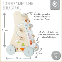 BIECO Activity - Lauflernwagen Holz | Teddy Toys Kinderwelt