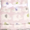 Bieco Kuscheldecke ''Elefant'', Polyester, ca. 75x90 cm, rosa | Teddy Toys Kinderwelt