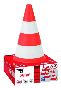 BIG - Pylonen, Verkehrskegel, 4er-Set | Outdoor Spielzeug | Freizeit, Sport & Outdoor | Spielzeug | Teddy Toys Kinderwelt