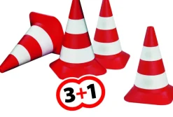 BIG - Pylonen, Verkehrskegel, 4er-Set | Outdoor Spielzeug | Freizeit, Sport & Outdoor | Spielzeug | Teddy Toys Kinderwelt