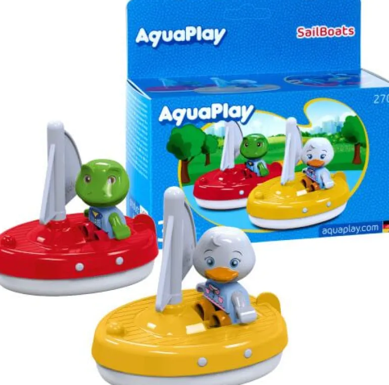 BIG AquaPlay - 2 Segelboote + 2 Figuren | Teddy Toys Kinderwelt