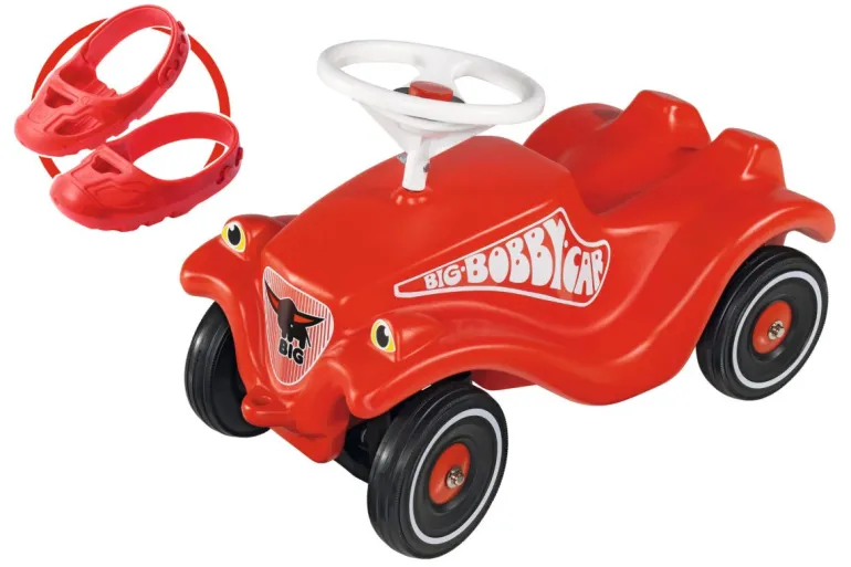 BIG Bobby Car - inklusive Flüsterräder und Schuhschoner | Bobby Cars & Rutscher | Spielzeug | Teddy Toys Kinderwelt