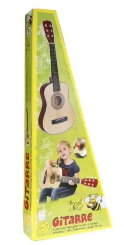 Boogie Bee Holzgitarre mit 6 Saiten, 75 cm | Teddy Toys Kinderwelt