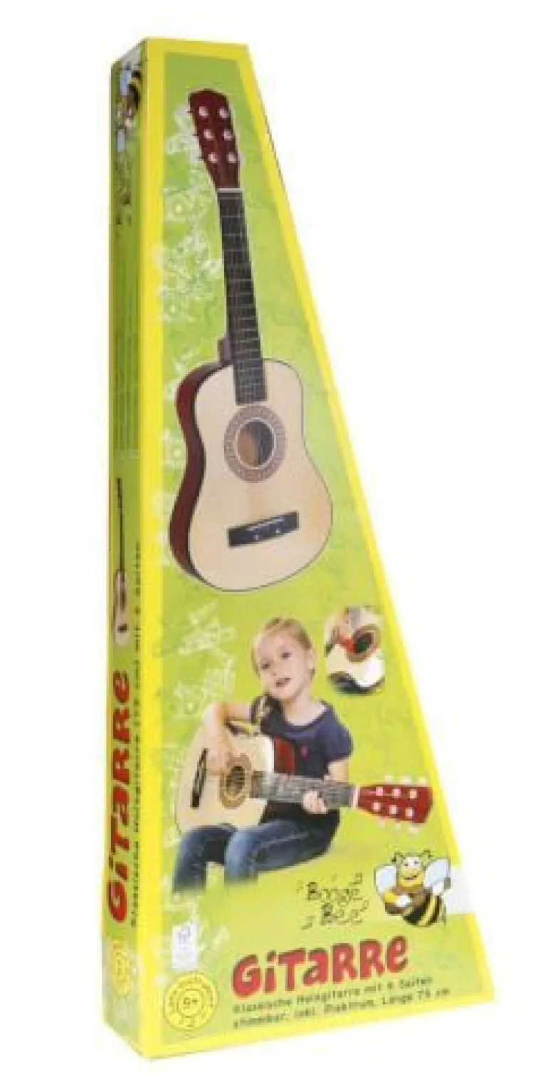 Boogie Bee Holzgitarre mit 6 Saiten, 75 cm | Teddy Toys Kinderwelt