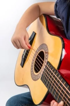 Boogie Bee Holzgitarre mit 6 Saiten, 75 cm | Teddy Toys Kinderwelt