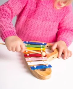 Boogie Bee Metallophon Holz mit 8 Noten | Teddy Toys Kinderwelt