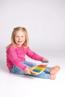 Boogie Bee Metallophon Holz mit 8 Noten | Teddy Toys Kinderwelt