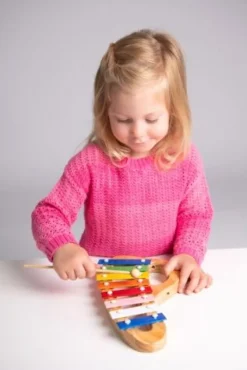 Boogie Bee Metallophon Holz mit 8 Noten | Teddy Toys Kinderwelt